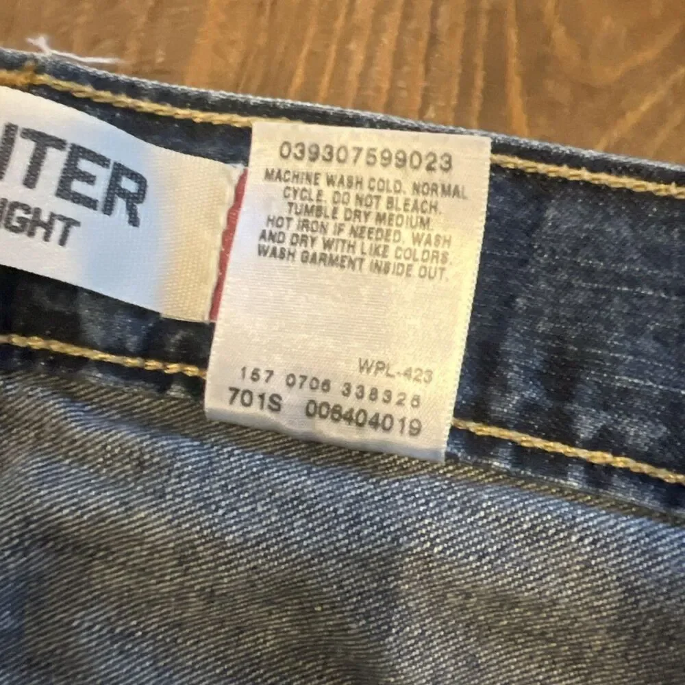 Vintage Levis Jeans Mens 36x32 Carpenter Loose Straight Blue Y2K Baggy Workwear